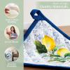 imageMaison dHermine Pot Holders 100 Cotton Set of 2 Pot Holders 8quot x 8quot with Loop Heat Resistant Grilling Microwave Barbeque Handling Hot Pans  Easter Decorations SpringSummer Lazy Summer Days03  Citrus