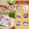 imageMaison dHermine Pot Holders 100 Cotton Set of 2 Pot Holders 8quot x 8quot with Loop Heat Resistant Grilling Microwave Barbeque Handling Hot Pans  Easter Decorations SpringSummer Lazy Summer Days20  Rose Garden