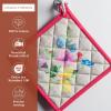 imageMaison dHermine Pot Holders 100 Cotton Set of 2 Pot Holders 8quot x 8quot with Loop Heat Resistant Grilling Microwave Barbeque Handling Hot Pans  Easter Decorations SpringSummer Lazy Summer Days17  Jardin Dete  Fog