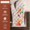 imageMaison dHermine Pot Holders 100 Cotton Set of 2 Pot Holders 8quot x 8quot with Loop Heat Resistant Grilling Microwave Barbeque Handling Hot Pans  Easter Decorations SpringSummer Easter Zest09  Ibiza  Beige