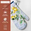 imageMaison dHermine Pot Holders 100 Cotton Set of 2 Pot Holders 8quot x 8quot with Loop Heat Resistant Grilling Microwave Barbeque Handling Hot Pans  Easter Decorations SpringSummer Lazy Summer Days03  Citrus