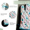 imageMaison dHermine Pot Holders 100 Cotton Set of 2 Pot Holders 8quot x 8quot with Loop Heat Resistant Grilling Microwave Barbeque Handling Hot Pans  Easter Decorations SpringSummer Lazy Summer Days11  Summer Picnic