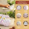 imageMaison dHermine Pot Holders 100 Cotton Set of 2 Pot Holders 8quot x 8quot with Loop Heat Resistant Grilling Microwave Barbeque Handling Hot Pans  Easter Decorations SpringSummer Lazy Summer Days24  Easter Zest