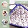 imageMaison dHermine Pot Holders 100 Cotton Set of 2 Pot Holders 8quot x 8quot with Loop Heat Resistant Grilling Microwave Barbeque Handling Hot Pans  Easter Decorations SpringSummer Easter Zest26  Mandala