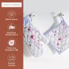 imageMaison dHermine Pot Holders 100 Cotton Set of 2 Pot Holders 8quot x 8quot with Loop Heat Resistant Grilling Microwave Barbeque Handling Hot Pans  Easter Decorations SpringSummer Easter Zest18  Summer Floral