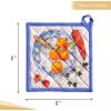 imageMaison dHermine Pot Holders 100 Cotton Set of 2 Pot Holders 8quot x 8quot with Loop Heat Resistant Grilling Microwave Barbeque Handling Hot Pans  Easter Decorations SpringSummer Easter Zest06  Gourmand