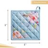 imageMaison dHermine Pot Holders 100 Cotton Set of 2 Pot Holders 8quot x 8quot with Loop Heat Resistant Grilling Microwave Barbeque Handling Hot Pans  Easter Decorations SpringSummer Lazy Summer Days04  Ibiza