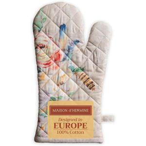 imageMaison dHermine Pot Holders 100 Cotton Set of 2 Pot Holders 8quot x 8quot with Loop Heat Resistant Grilling Microwave Barbeque Handling Hot Pans  Easter Decorations SpringSummer Easter Zest09  Ibiza  Beige