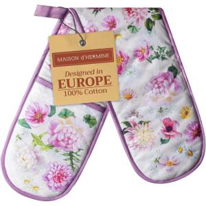 imageMaison dHermine Pot Holders 100 Cotton Set of 2 Pot Holders 8quot x 8quot with Loop Heat Resistant Grilling Microwave Barbeque Handling Hot Pans  Easter Decorations SpringSummer Easter Zest21  Pivoine