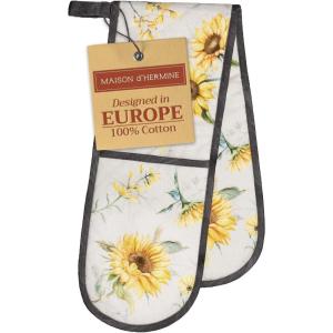 imageMaison dHermine Pot Holders 100 Cotton Set of 2 Pot Holders 8quot x 8quot with Loop Heat Resistant Grilling Microwave Barbeque Handling Hot Pans  Easter Decorations SpringSummer Easter Zest14  Candice
