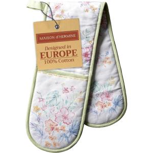 imageMaison dHermine Pot Holders 100 Cotton Set of 2 Pot Holders 8quot x 8quot with Loop Heat Resistant Grilling Microwave Barbeque Handling Hot Pans  Easter Decorations SpringSummer Easter Zest25  Paradise Island