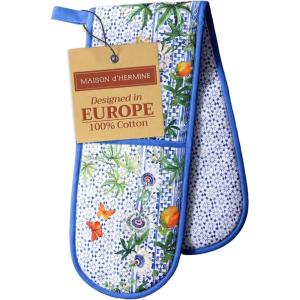 imageMaison dHermine Pot Holders 100 Cotton Set of 2 Pot Holders 8quot x 8quot with Loop Heat Resistant Grilling Microwave Barbeque Handling Hot Pans  Easter Decorations SpringSummer Easter Zest07  Passiflora