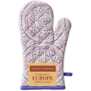 imageMaison dHermine Pot Holders 100 Cotton Set of 2 Pot Holders 8quot x 8quot with Loop Heat Resistant Grilling Microwave Barbeque Handling Hot Pans  Easter Decorations SpringSummer Easter Zest26  Mandala