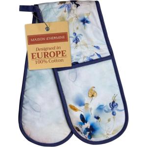 imageMaison dHermine Pot Holders 100 Cotton Set of 2 Pot Holders 8quot x 8quot with Loop Heat Resistant Grilling Microwave Barbeque Handling Hot Pans  Easter Decorations SpringSummer Easter Zest01  Lazy Summer Days