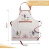 imageMaison dHermine 100 Cotton Apron for women with Pocket Kitchen Chef Apron for Men Easter decorations Cooking Baking Garden03  Campagne
