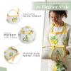 imageMaison dHermine 100 Cotton Apron for women with Pocket Kitchen Chef Apron for Men Easter decorations Cooking Baking Garden05  Limoncello