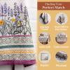imageMaison dHermine 100 Cotton Apron for women with Pocket Kitchen Chef Apron for Men Easter decorations Cooking Baking Garden07  Fanny Lavender