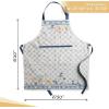 imageMaison dHermine 100 Cotton Apron for women with Pocket Kitchen Chef Apron for Men Easter decorations Cooking Baking Garden08  Faience