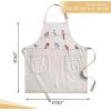 imageMaison dHermine 100 Cotton Apron for women with Pocket Kitchen Chef Apron for Men Easter decorations Cooking Baking Garden09  Birdies on Wire