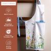 imageMaison dHermine 100 Cotton Apron for women with Pocket Kitchen Chef Apron for Men Easter decorations Cooking Baking Garden12  Fleurs De Mai