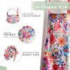 imageMaison dHermine 100 Cotton Apron for women with Pocket Kitchen Chef Apron for Men Easter decorations Cooking Baking Garden13  Happy Florals  High Summer