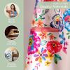 imageMaison dHermine 100 Cotton Apron for women with Pocket Kitchen Chef Apron for Men Easter decorations Cooking Baking Garden13  Happy Florals  High Summer