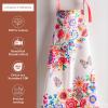 imageMaison dHermine 100 Cotton Apron for women with Pocket Kitchen Chef Apron for Men Easter decorations Cooking Baking Garden13  Happy Florals  High Summer