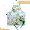imageMaison dHermine 100 Cotton Apron for women with Pocket Kitchen Chef Apron for Men Easter decorations Cooking Baking Garden15  Agrume