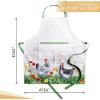 imageMaison dHermine 100 Cotton Apron for women with Pocket Kitchen Chef Apron for Men Easter decorations Cooking Baking Garden16  Basse Cour