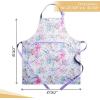 imageMaison dHermine 100 Cotton Apron for women with Pocket Kitchen Chef Apron for Men Easter decorations Cooking Baking Garden17  Floral Love