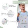 imageMaison dHermine 100 Cotton Apron for women with Pocket Kitchen Chef Apron for Men Easter decorations Cooking Baking Garden18  Printemps