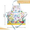 imageMaison dHermine 100 Cotton Apron for women with Pocket Kitchen Chef Apron for Men Easter decorations Cooking Baking Garden22  Giverny
