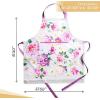 imageMaison dHermine 100 Cotton Apron for women with Pocket Kitchen Chef Apron for Men Easter decorations Cooking Baking Garden24  Pivoine