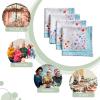 imageMaison dHermine Cloth Napkins 100 Cotton Everyday Set of 4 Dinner Napkins Cloth Washable Kitchen Party Wedding Restaurant Easter Decorations SpringSummer Easter Dew 20quot x 20quot12  Flower in the Field