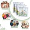 imageMaison dHermine Cloth Napkins 100 Cotton Everyday Set of 4 Dinner Napkins Cloth Washable Kitchen Party Wedding Restaurant Easter Decorations SpringSummer Easter Dew 20quot x 20quot04  Fleurs De Mai