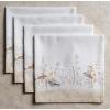 imageMaison dHermine Cloth Napkins 100 Cotton Everyday Set of 4 Dinner Napkins Cloth Washable Kitchen Party Wedding Restaurant Easter Decorations SpringSummer Easter Dew 20quot x 20quot13  Meadow Florals  Beige
