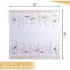 imageMaison dHermine Cloth Napkins 100 Cotton Everyday Set of 4 Dinner Napkins Cloth Washable Kitchen Party Wedding Restaurant Easter Decorations SpringSummer Easter Dew 20quot x 20quot15  Meadow Florals  Brown