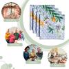 imageMaison dHermine Cloth Napkins 100 Cotton Everyday Set of 4 Dinner Napkins Cloth Washable Kitchen Party Wedding Restaurant Easter Decorations SpringSummer Easter Dew 20quot x 20quot14  Passiflora