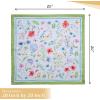 imageMaison dHermine Cloth Napkins 100 Cotton Everyday Set of 4 Dinner Napkins Cloth Washable Kitchen Party Wedding Restaurant Easter Decorations SpringSummer Easter Dew 20quot x 20quot07  Just Floral