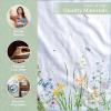 imageMaison dHermine Cloth Napkins 100 Cotton Everyday Set of 4 Dinner Napkins Cloth Washable Kitchen Party Wedding Restaurant Easter Decorations SpringSummer Easter Dew 20quot x 20quot04  Fleurs De Mai