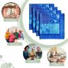 imageMaison dHermine Cloth Napkins 100 Cotton Everyday Set of 4 Dinner Napkins Cloth Washable Kitchen Party Wedding Restaurant Easter Decorations SpringSummer Easter Dew 20quot x 20quot19  Indigo Love