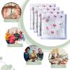 imageMaison dHermine Cloth Napkins 100 Cotton Everyday Set of 4 Dinner Napkins Cloth Washable Kitchen Party Wedding Restaurant Easter Decorations SpringSummer Easter Dew 20quot x 20quot24  Summer Floral