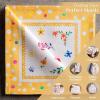 imageMaison dHermine Cloth Napkins 100 Cotton Everyday Set of 4 Dinner Napkins Cloth Washable Kitchen Party Wedding Restaurant Easter Decorations SpringSummer Easter Dew 20quot x 20quot21  Happy Florals  Sweety