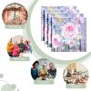 imageMaison dHermine Cloth Napkins 100 Cotton Everyday Set of 4 Dinner Napkins Cloth Washable Kitchen Party Wedding Restaurant Easter Decorations SpringSummer Easter Dew 20quot x 20quot22  Sweet Rose Lavender  Lush