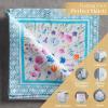 imageMaison dHermine Cloth Napkins 100 Cotton Everyday Set of 4 Dinner Napkins Cloth Washable Kitchen Party Wedding Restaurant Easter Decorations SpringSummer Easter Dew 20quot x 20quot12  Flower in the Field