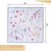 imageMaison dHermine Cloth Napkins 100 Cotton Everyday Set of 4 Dinner Napkins Cloth Washable Kitchen Party Wedding Restaurant Easter Decorations SpringSummer Easter Dew 20quot x 20quot24  Summer Floral