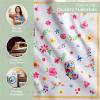 imageMaison dHermine Cloth Napkins 100 Cotton Everyday Set of 4 Dinner Napkins Cloth Washable Kitchen Party Wedding Restaurant Easter Decorations SpringSummer Easter Dew 20quot x 20quot21  Happy Florals  Sweety