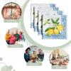 imageMaison dHermine Cloth Napkins 100 Cotton Everyday Set of 4 Dinner Napkins Cloth Washable Kitchen Party Wedding Restaurant Easter Decorations SpringSummer Easter Dew 20quot x 20quot29  Cedrat