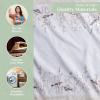 imageMaison dHermine Cloth Napkins 100 Cotton Everyday Set of 4 Dinner Napkins Cloth Washable Kitchen Party Wedding Restaurant Easter Decorations SpringSummer Easter Dew 20quot x 20quot15  Meadow Florals  Brown