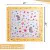 imageMaison dHermine Cloth Napkins 100 Cotton Everyday Set of 4 Dinner Napkins Cloth Washable Kitchen Party Wedding Restaurant Easter Decorations SpringSummer Easter Dew 20quot x 20quot21  Happy Florals  Sweety